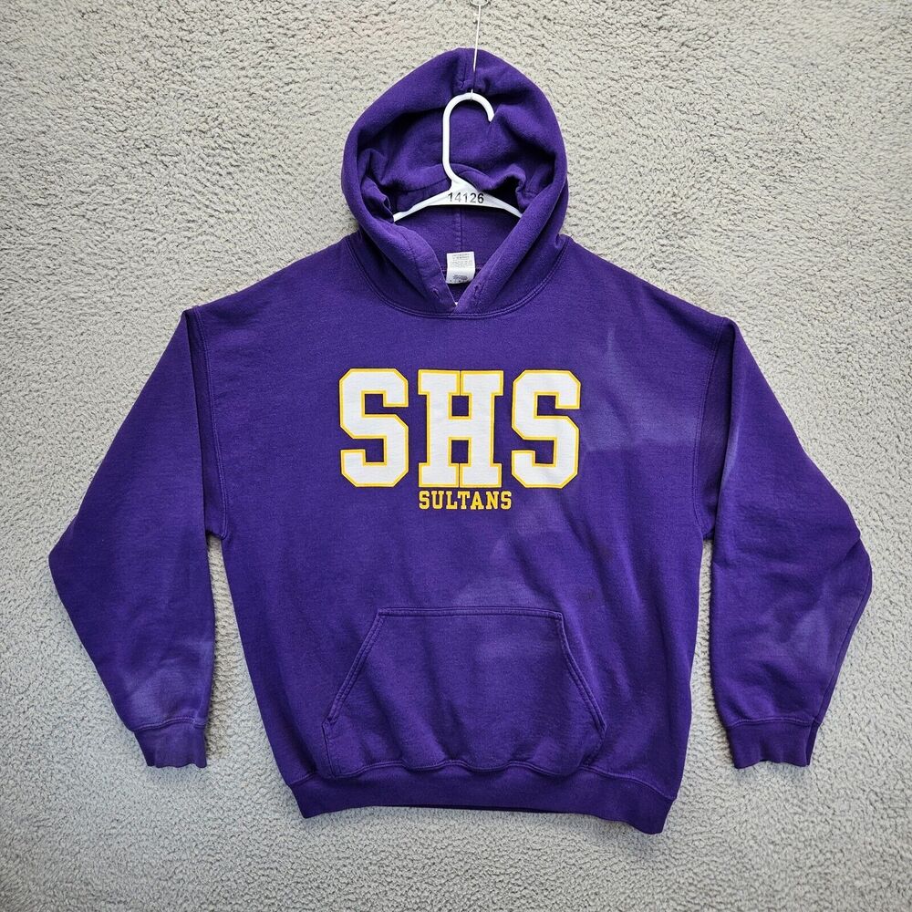 SHS Sultans Hoodie‎ Pullover Adult Size Large Purple Sweatshirt